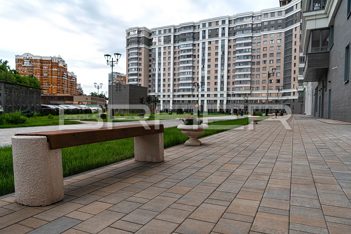 ЖК Прайм Тайм, Москва — плитка Старый город Ландхаус и Классико круговая